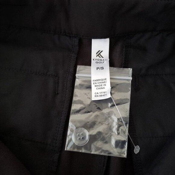 NEW Kyodan black casual ankle length tapered mid rise curvy trouser pants - Picture 3 of 8